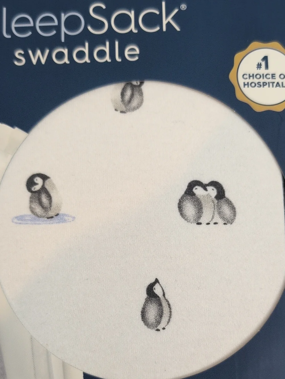HALO SleepSack Swaddle Penguins Newborn 0-3 Months 1.5 TOG Cotton NIB